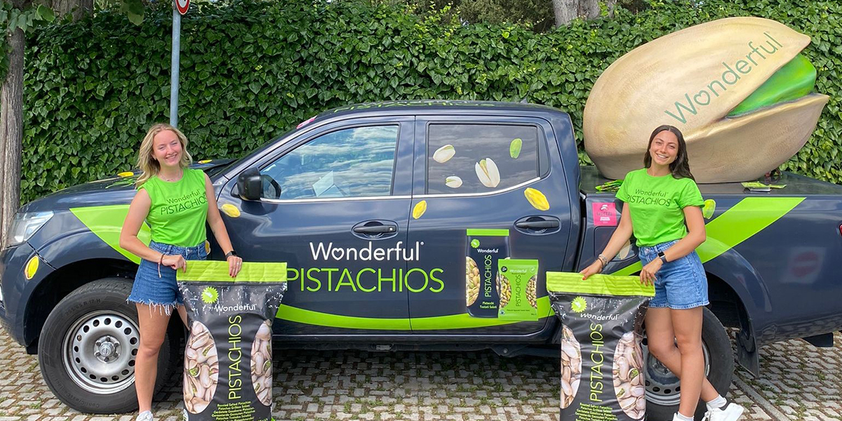 Wonderful®, roadshow per l’Italia con il pick-up e il pistacchio XXL
